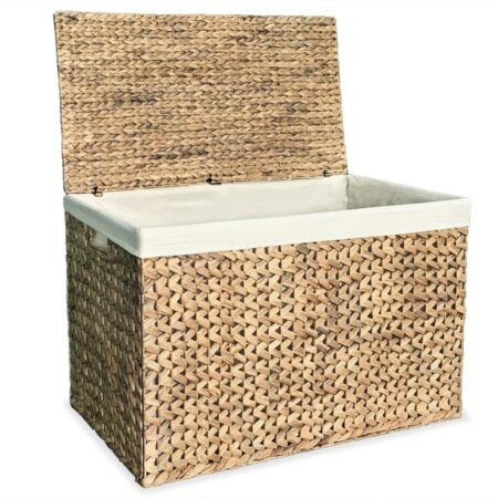 Laundry Basket 32.3"x16.7"x20.7" Water Hyacinth - Brown