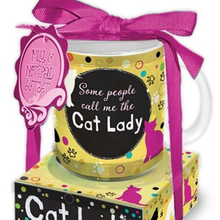 Mug and Note Stack: Cat Lady
