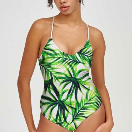 Island Life Crisscross Strappy Back One-Piece Swimsuit