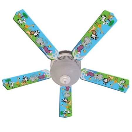 Jungle Party Animals Ceiling Fan - 52 inches