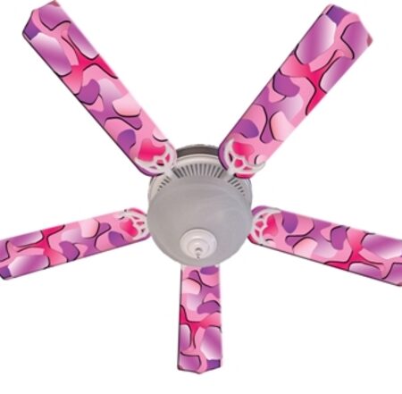 Urban Hot Pink Camo Ceiling Fan - 52 inches