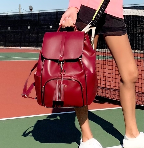 Designer High Quality Tennis and Pickleball Backpack - Maroon