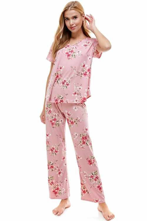 Floral Print Pajama Set