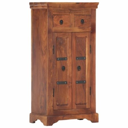 Sideboard, Solid Acacia Wood, 19.7 x 11.8 x 29.4 - inches