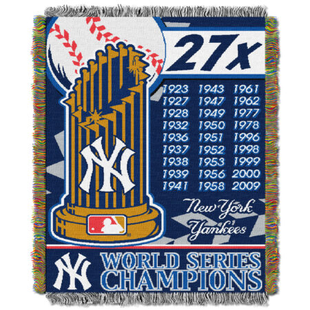 Yankees Commemorative, Woven Tapestry Throw, 48 x 60 inches