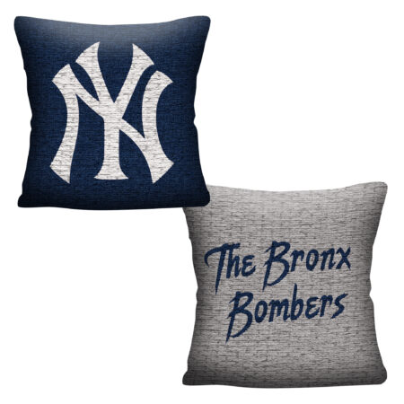 Yankees, Invert, Woven Pillow