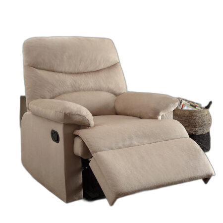 Arcadia Recliner - Light Brown Woven Fabric