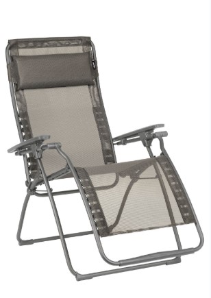 27.6" X 64.2" X 45.3" Graphite Powder Coated Recliner Chair
