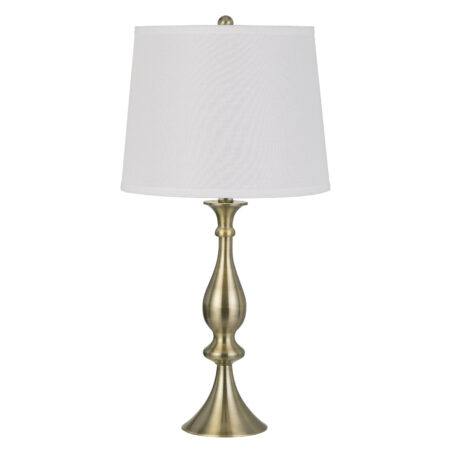 Set of Two, Traditional Metal Table Lamps, 28 - inches