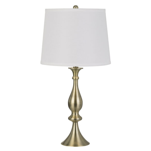 Set of Two, Traditional Metal Table Lamps, 28 - inches