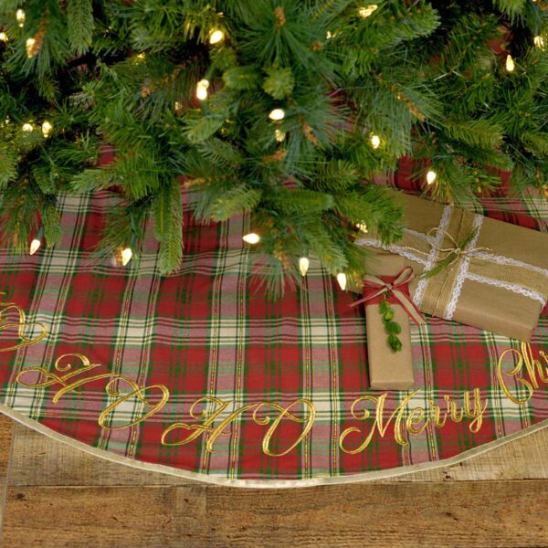 HO HO Holiday Tree Skirt - 55 - inch Diameter