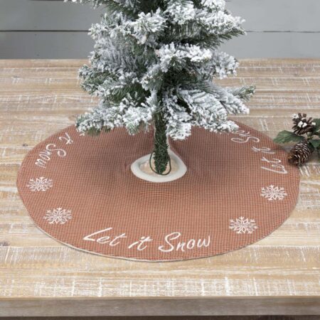 Let It Snow Mini Tree Skirt 21 - Inch Diameter